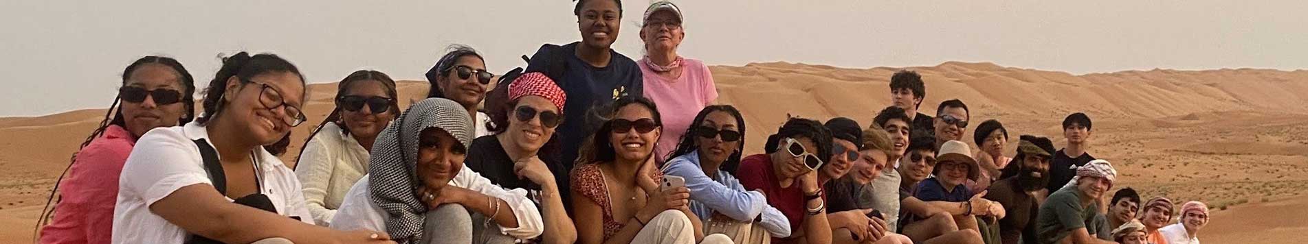 Oman Dubai trip group photo